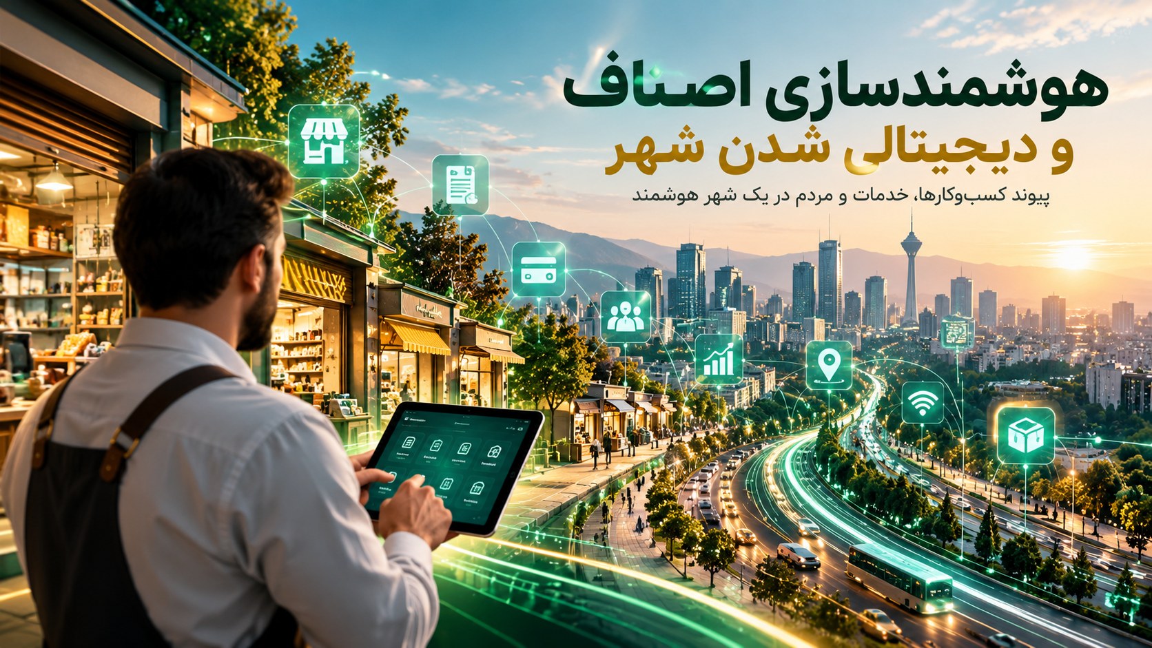 هوشمندسازی اصناف و پیوند کسب‌وکارها در شهر هوشمند
